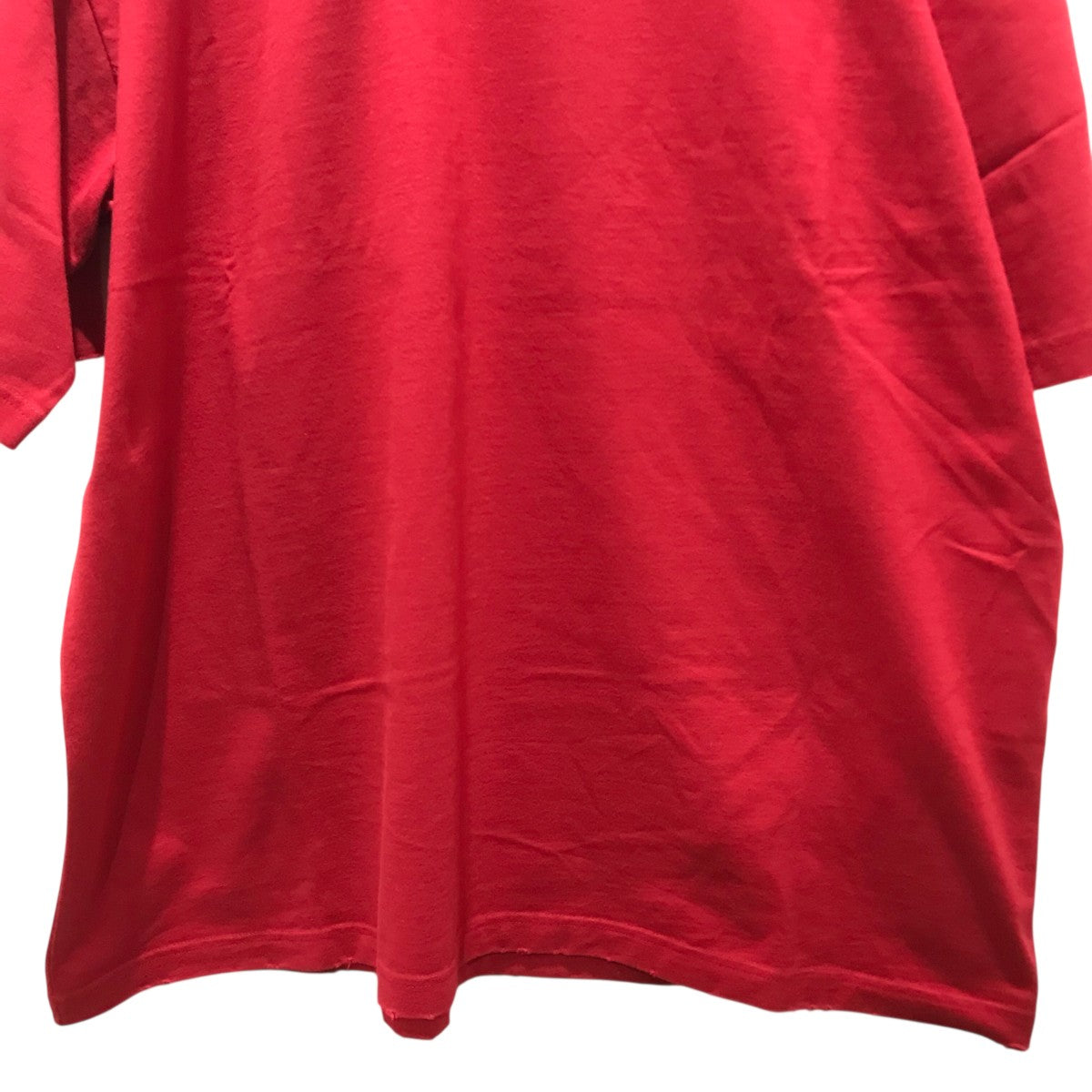 BALENCIAGA(バレンシアガ) 胸刺繍Tシャツ744439 744439 レッド