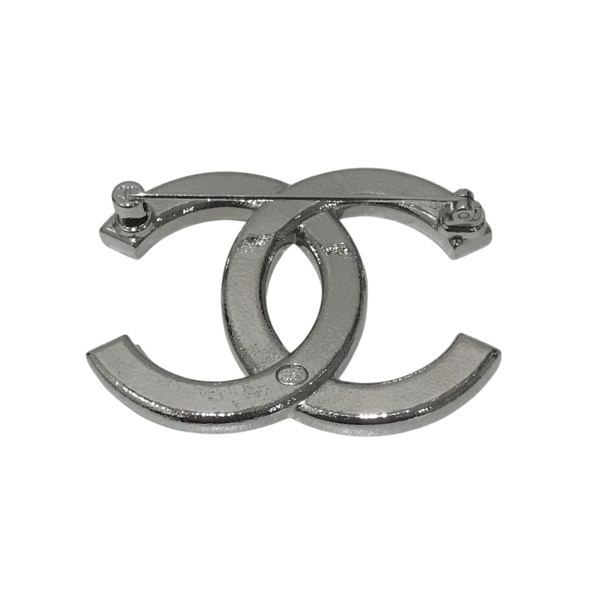 18時まで 新品 CHANEL ココマーク ブローチ 銀色 CHANEL [正規ラッピング済] シャネル chanel ブローチ