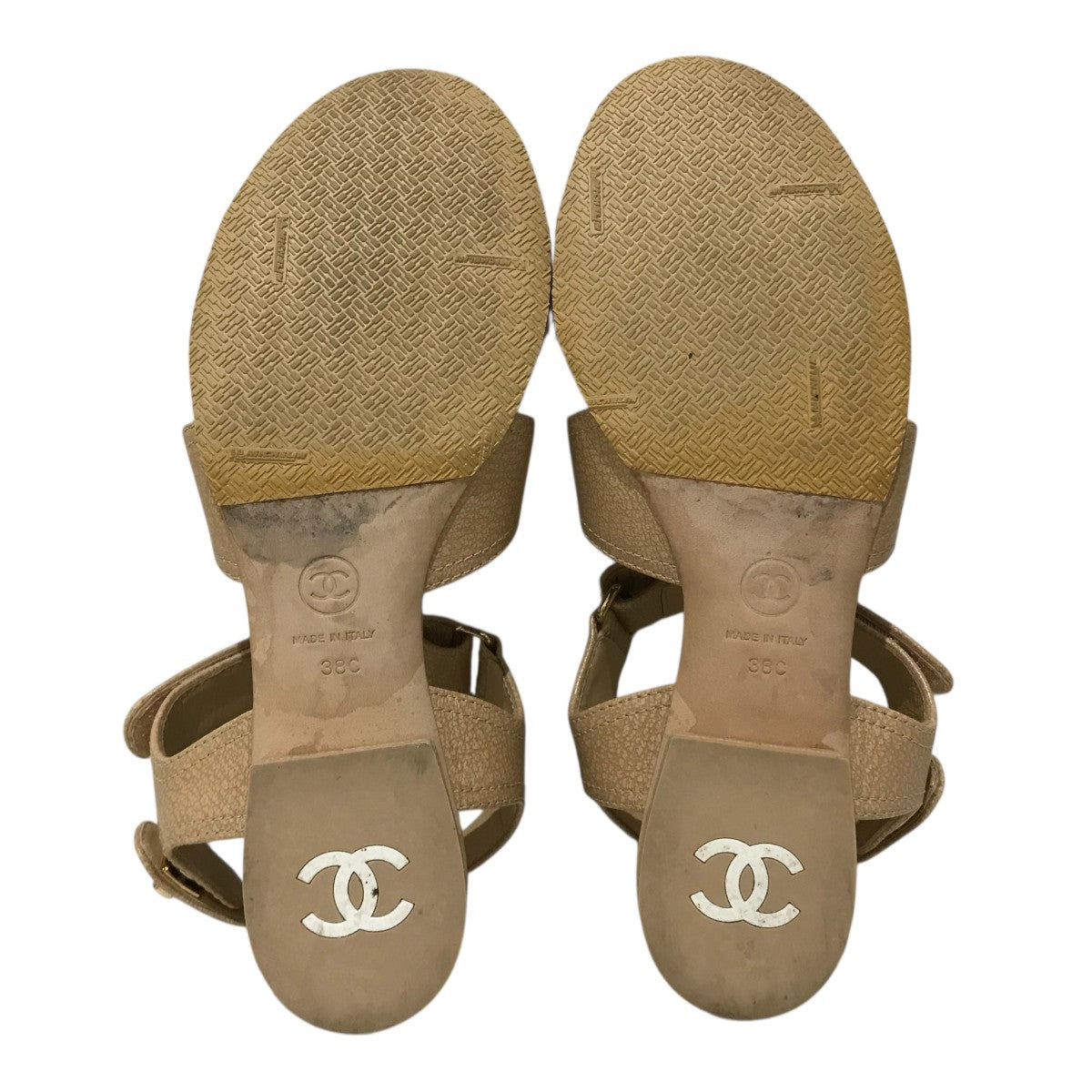 CHANEL(シャネル) ターンロックサンダル ベージュ サイズ 38C