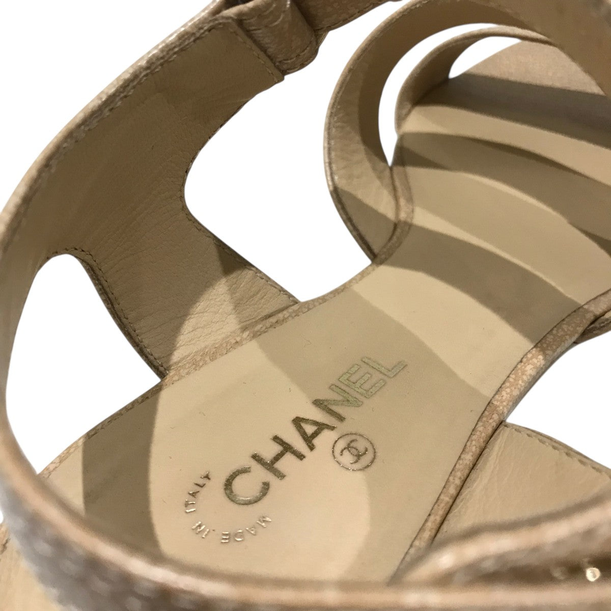 【CHANEL】シャネル ターンロック ミュール ホワイト ★日常使い CHANEL】シャネル ターンロック ミュール ホワイト ☆日常使い