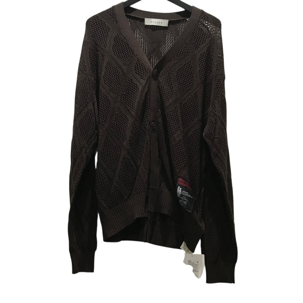 NULLUS ヌルース25ss Deconstructed Cardigan NULLUS 25ss Deconstructed Cardigan Cardigan