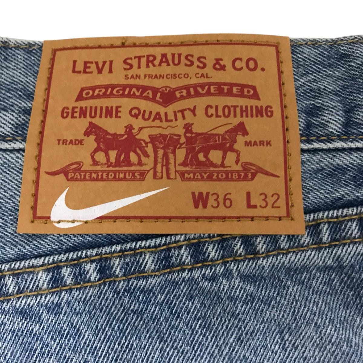 LEVI'S Nike デニム バギー パンツ W34/L32 W34-L32 LEVI'S x Nike Baggy Jean 