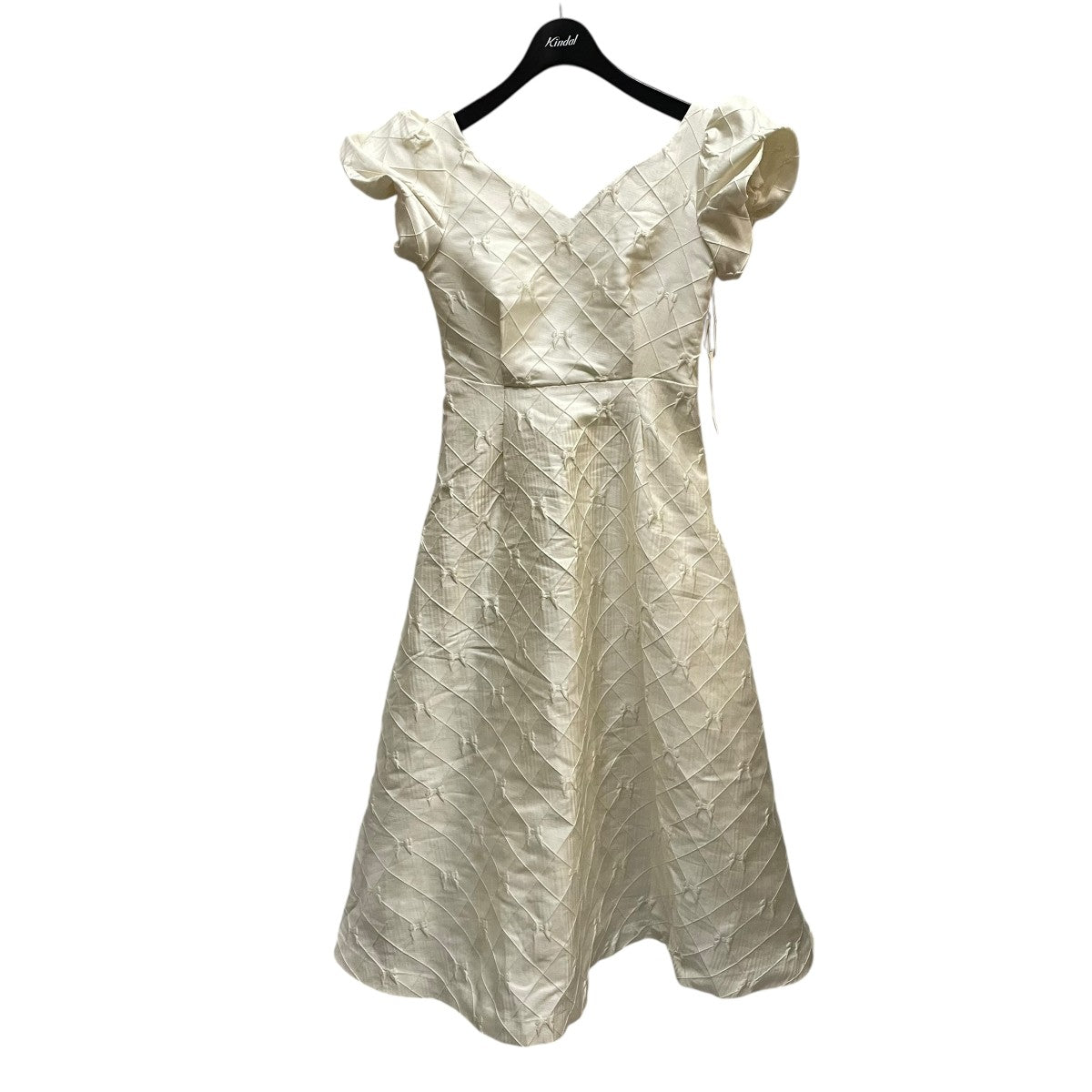 Ribbon Jacquard Mini-Puff Dressリボンジャガードワンピース