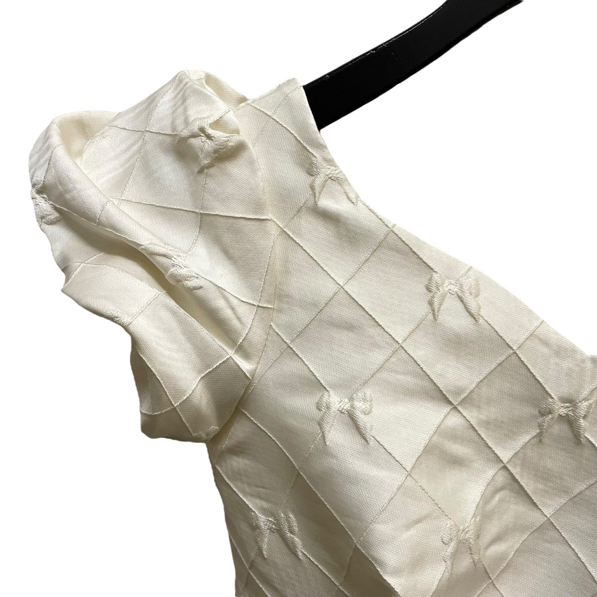 Ribbon Jacquard Mini-Puff Dressリボンジャガードワンピース