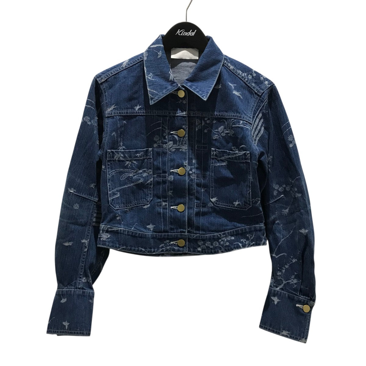 mame kurogouchi(マメクロゴウチ) Floral Embossed Short Denim