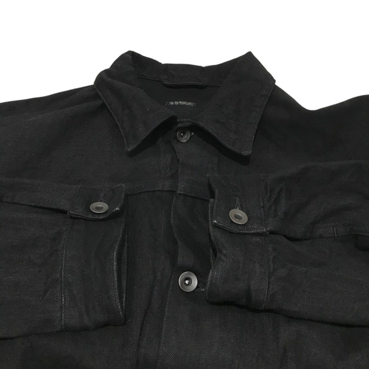 【美品】COMOLI コモリ デニム ジャケット テーラード 黒Ｌサイズ COMOLI (コモリ) デニム ジャケット