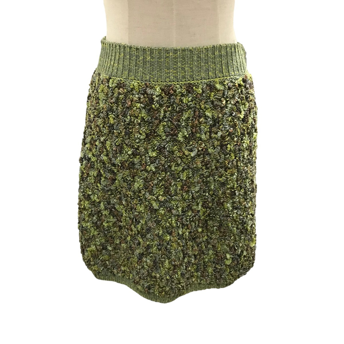CHANEL(シャネル) シルク混ニットスカートMB376 MB376 グリーン