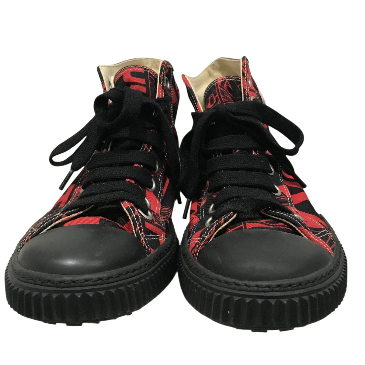 PRADA(プラダ) 23AWシステムスニーカー2EG424 2EG424 ボルドー×グレー