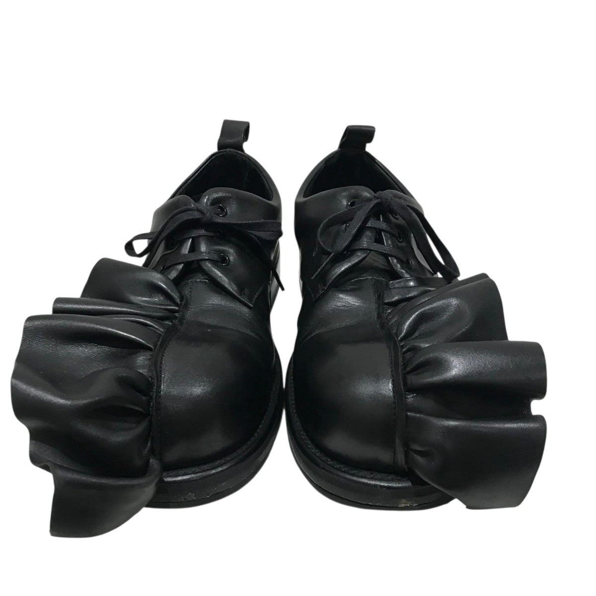 COMME des GARÇONS ブラックバレエシューズ風 COMME des GARCONS コムデギャルソンCOMME コットンスクエアトゥ