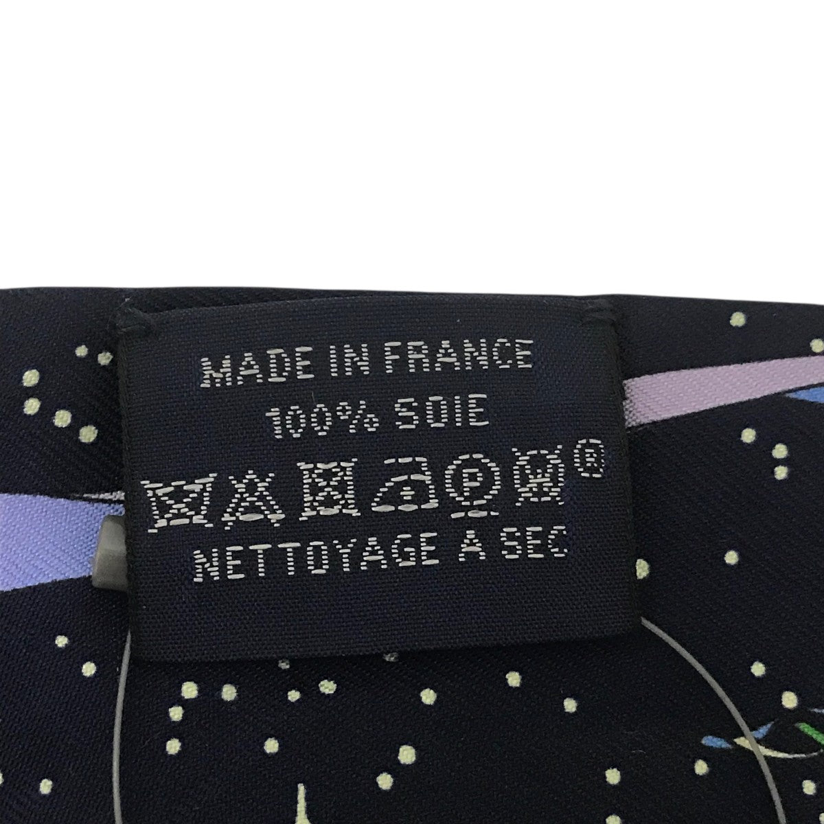 HERMES(エルメス) 【スペースダービー】シルクスカーフ ネイビー
