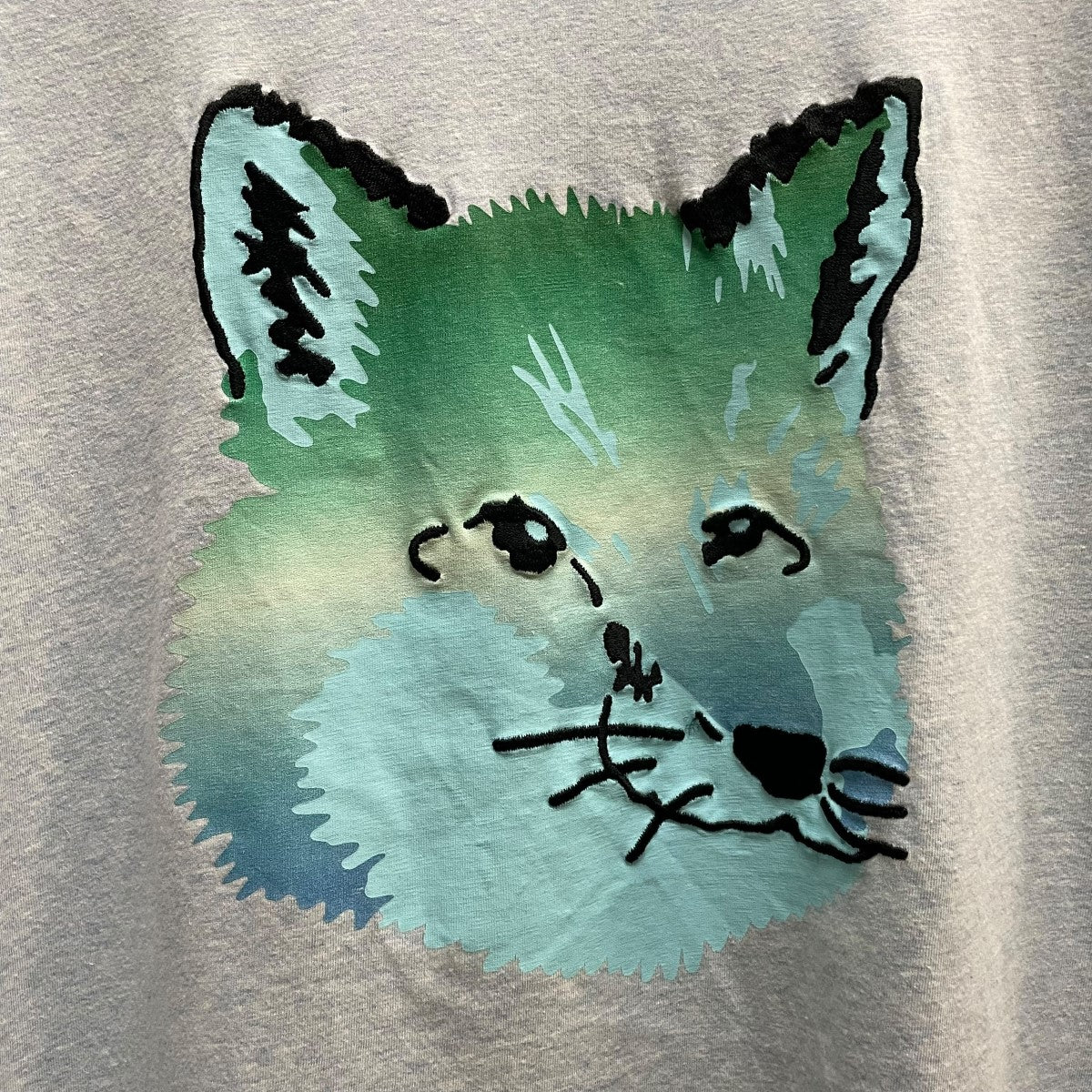 正規品 Maison Kitsune メゾンキツネ Tシャツ S MAISON KITSUNE' - MAISON KITSUNE GM00118KJ0008 GREY FOX HEAD
