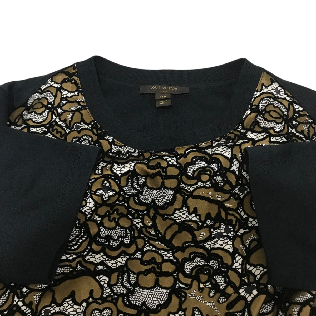 ルイ・ヴィトンxs ワンピース　　シルク100 LOUIS VUITTON(ルイヴィトン) シルクワンピース ブラウン