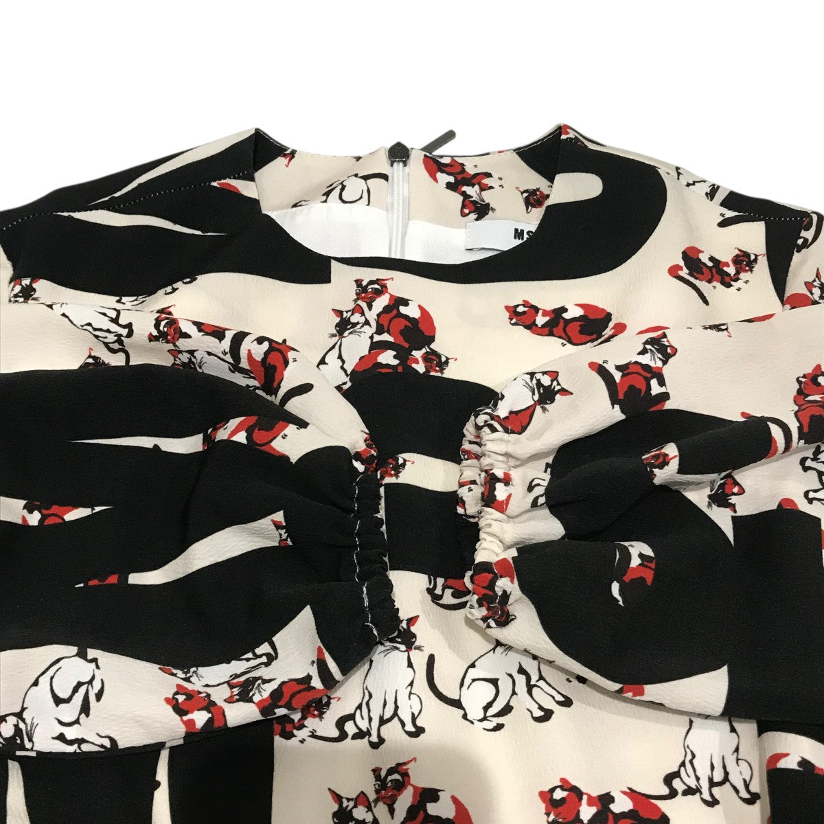 MSGM ネコ柄ブラウス Parkes ] リバティねこ柄ブラウス | FUKAYA FASHION STORES ONLINE