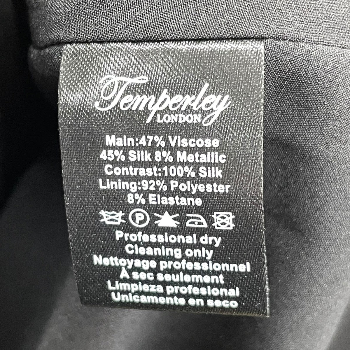 Temperley London シルク混ワンピース 古着・中古-8枚目のアイテム画像