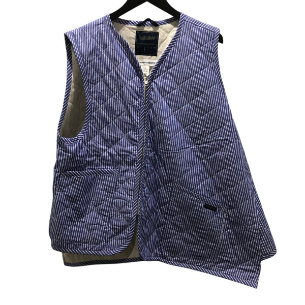 COMME des GARCONS SHIRT×LAVENHAM 25SSストライプ柄 アシンメトリー