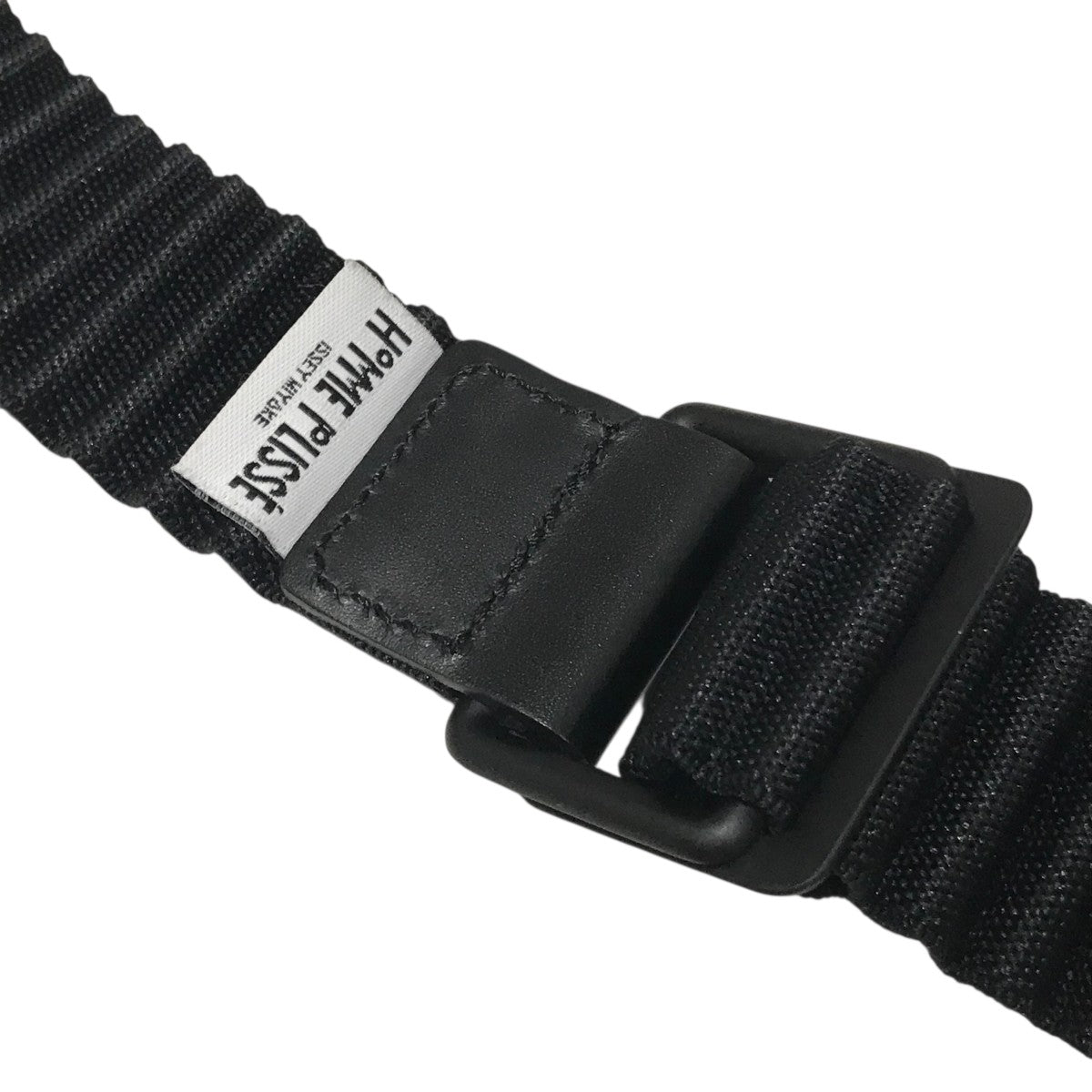 HOMME PLISSE ISSEY MIYAKE 　ベルト　イッセイミヤケ 美品 オム プリッセ イッセイミヤケ PLEATS BELT BLACK プリーツ