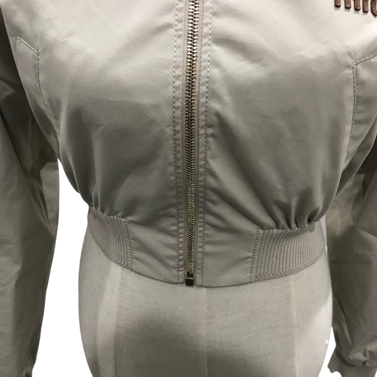 MIU MIU(ミュウミュウ) 25SSパナマコットン ブルゾンジャケットML 1050