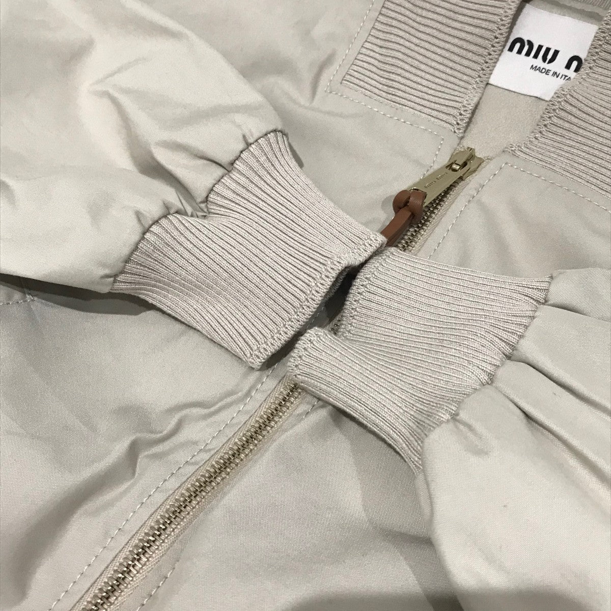 MIU MIU(ミュウミュウ) 25SSパナマコットン ブルゾンジャケットML 1050