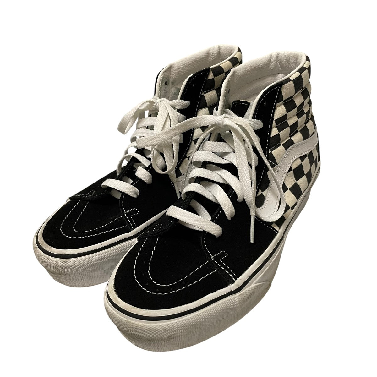 VANS キャンバス スカル柄スニーカー23.5cmハイカット VANS キャンバス スカル柄スニーカー23.5cmハイカット