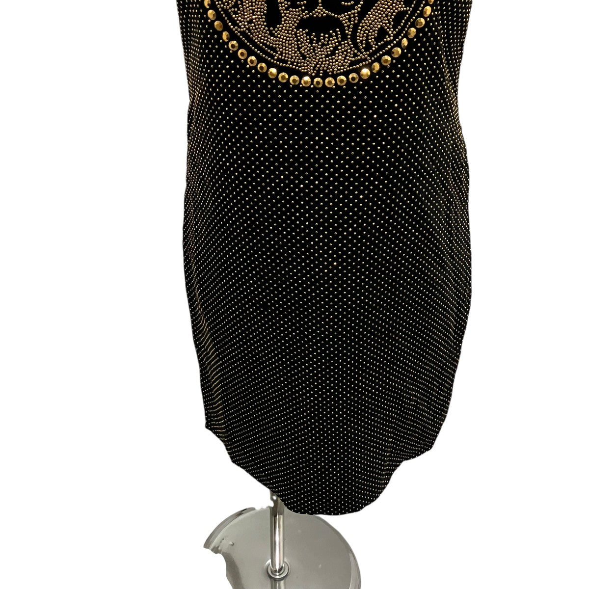 GIANNI VERSACE ノースリーブワンピース GIANNI VERSACE(ジャンニヴェルサーチ) ゴールドスタッズノースリーブ