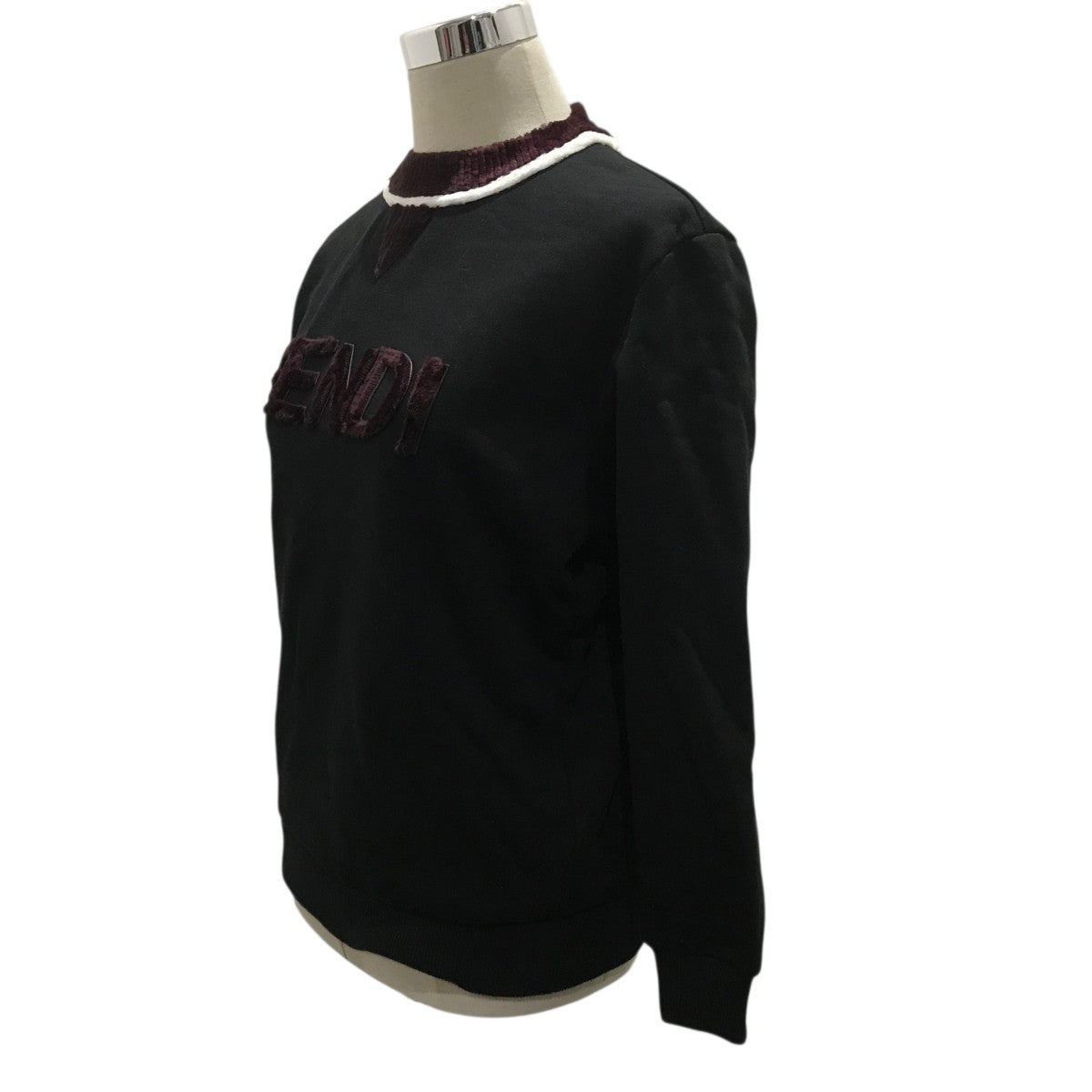 FENDI(フェンディ) ロゴスウェットFS9614 ACM7 FS9614 ACM7 ブラック