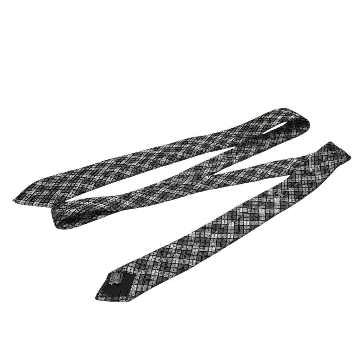 Dior Homme(ディオールオム) チェックナロータイ グレー｜【公式
