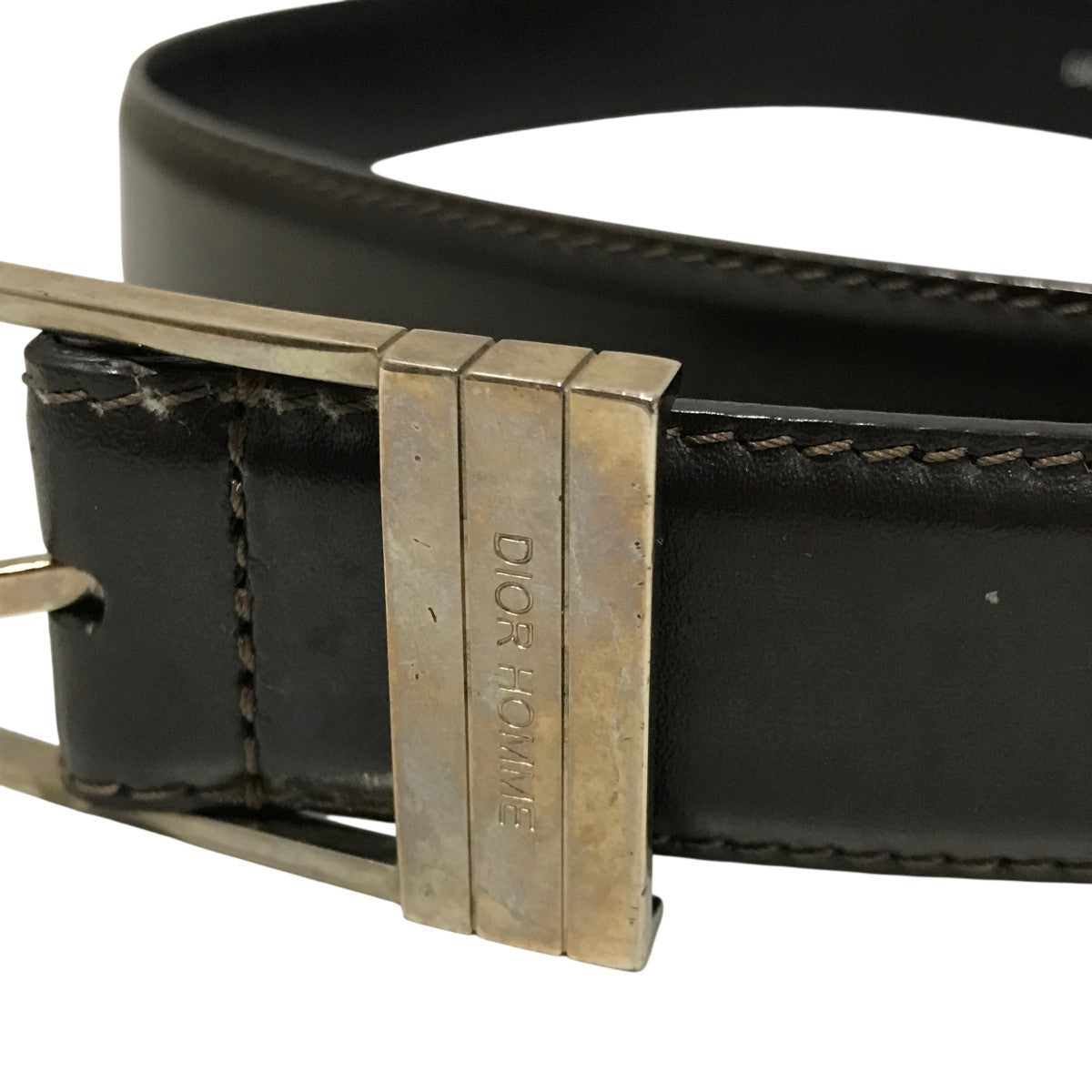 Dior Homme ディオールオム ベルト レザー ブラック 90 Dior HOMME ディオール・オム CDロゴ ブランドオフ DIOR レザー