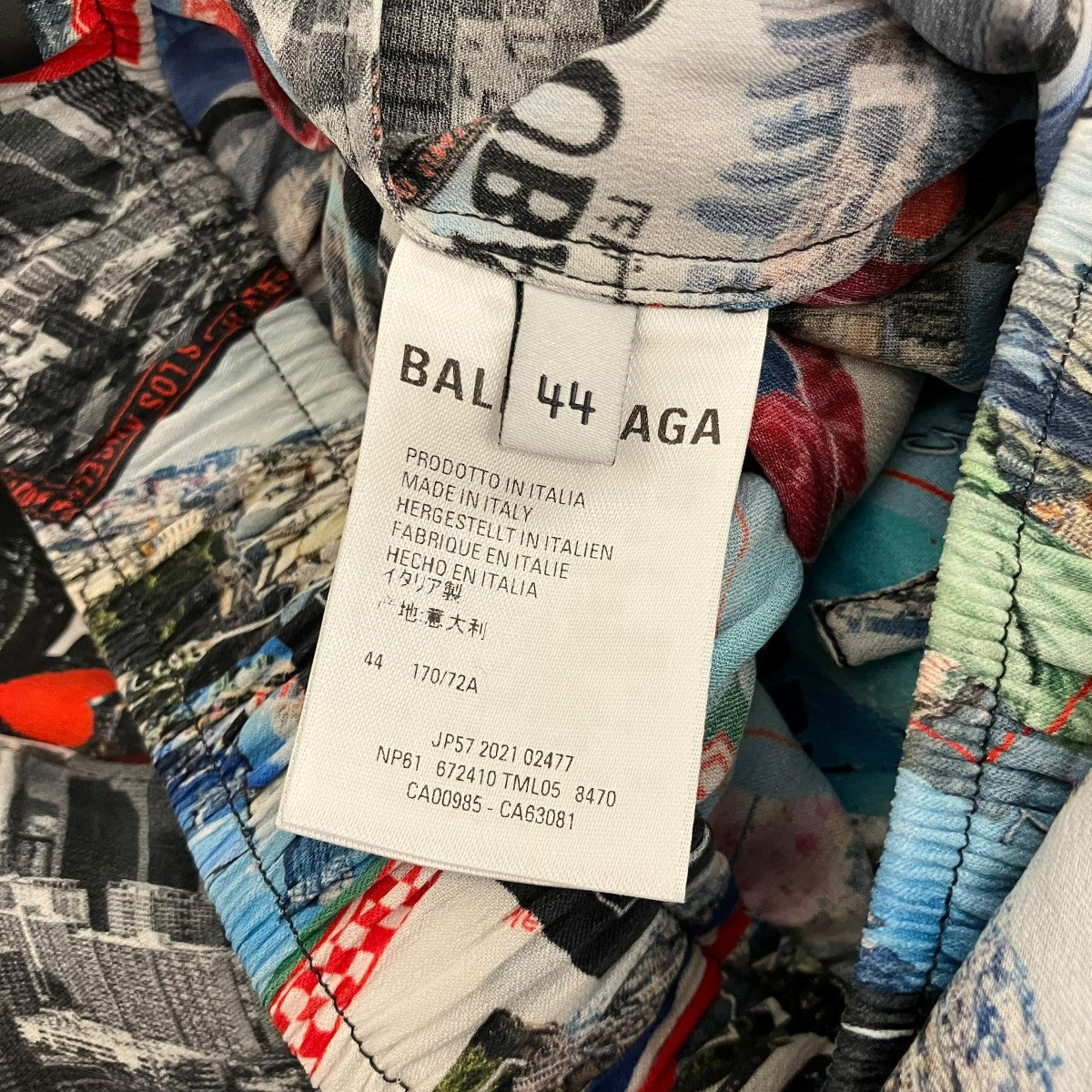 BALENCIAGA 総柄シルクショーツ672410 古着・中古-7枚目のアイテム画像