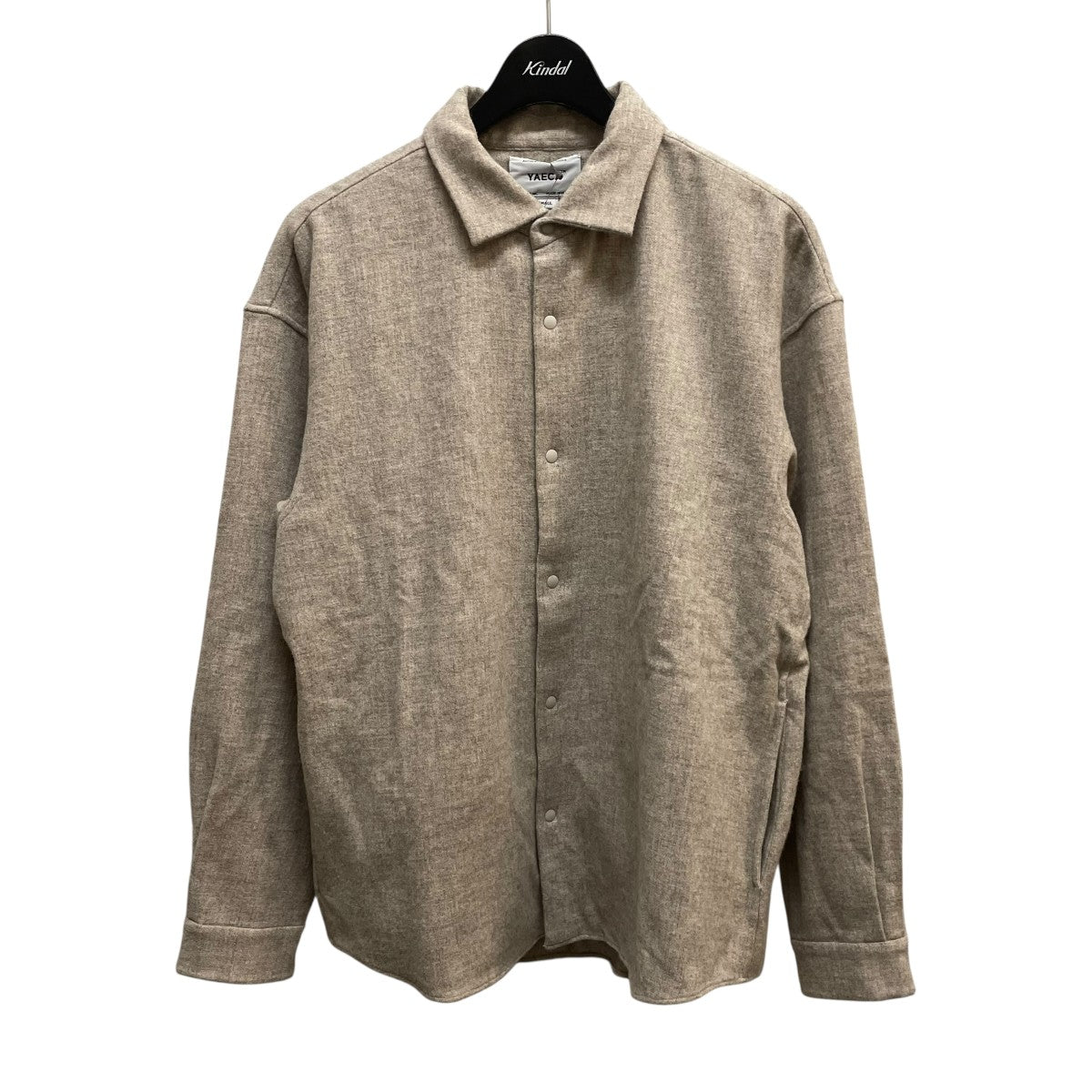 YAECA(ヤエカ) ウールシャツ19157 19157 ベージュ サイズ S｜【公式