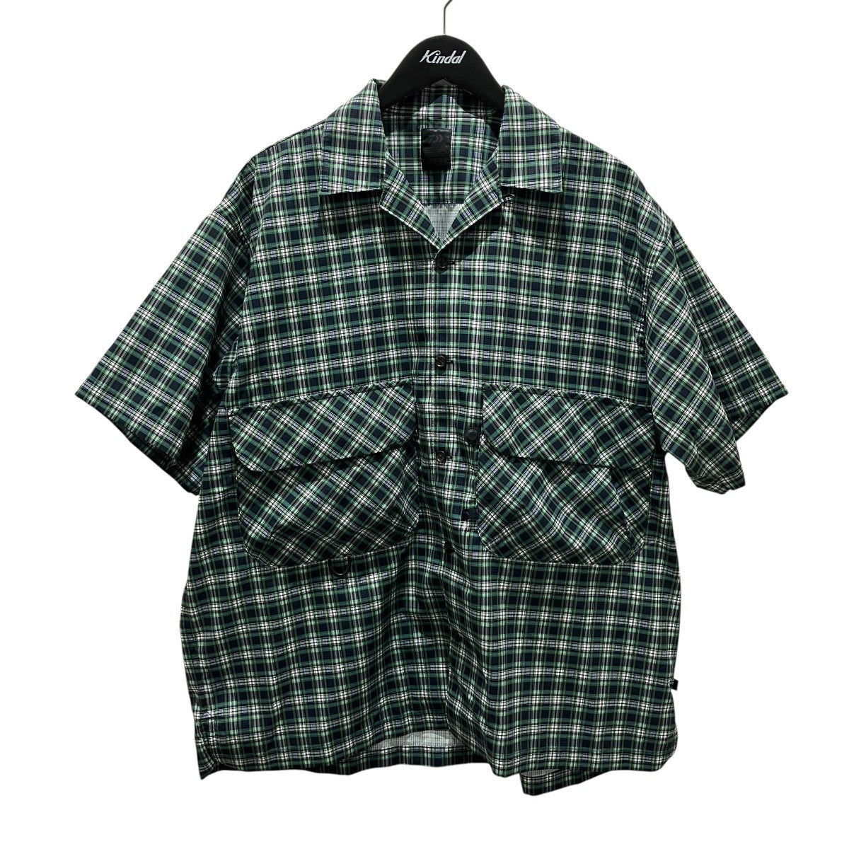 DAIWA PIER39 【Tech Regular Collar Shirts】チェック半袖シャツBE-89022 古着・中古-1枚目のアイテム画像