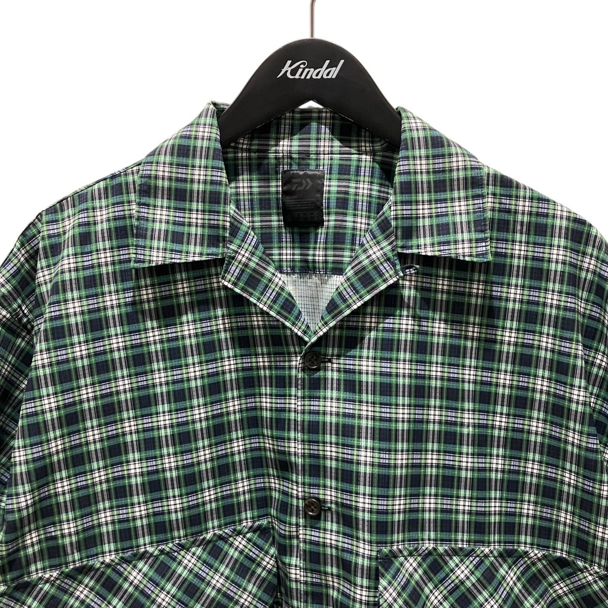 DAIWA PIER39 【Tech Regular Collar Shirts】チェック半袖シャツBE-89022 古着・中古-3枚目のアイテム画像