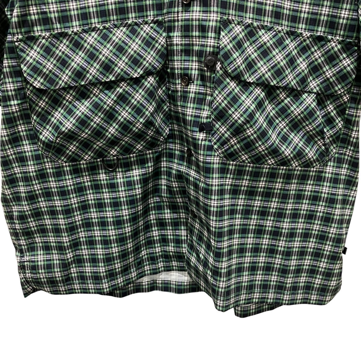 DAIWA PIER39 【Tech Regular Collar Shirts】チェック半袖シャツBE-89022 古着・中古-5枚目のアイテム画像