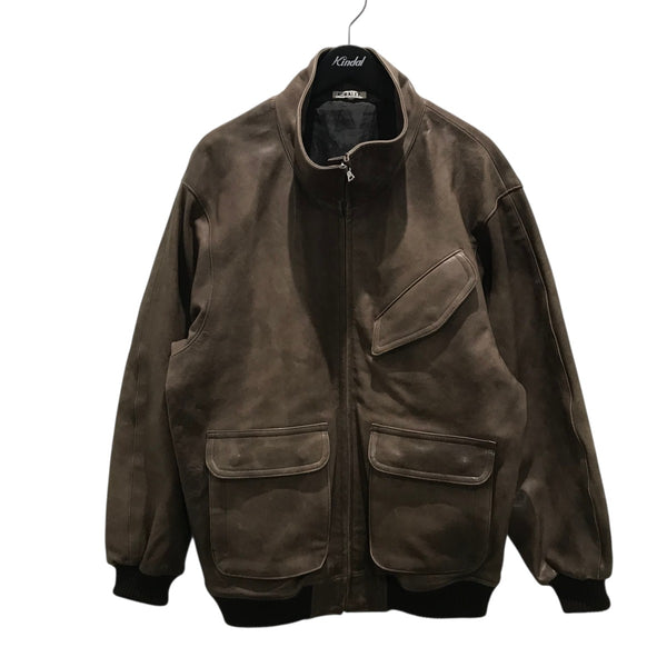 【サナ】H B&Y　レザージャケット　AURALEE　COMOLI AURALEE (オーラリー)TEXTURED LAMB LEATHER BLOUSON（レザー
