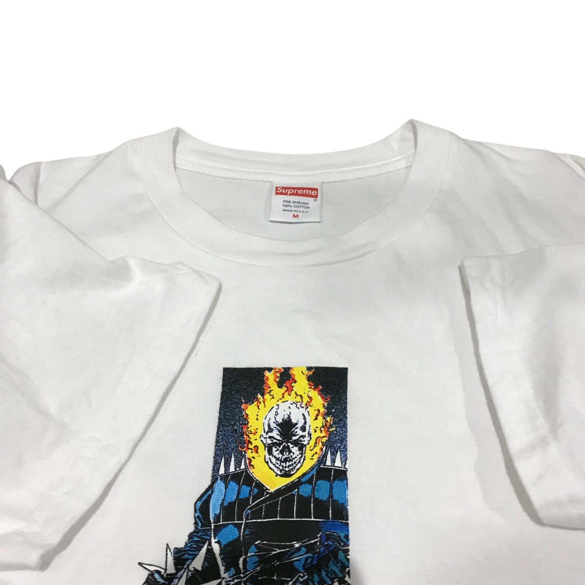 トップス Supreme GhostRider Tee White M Supreme×MARVEL 【ghost rider tee】ゴーストライダーTシャツ