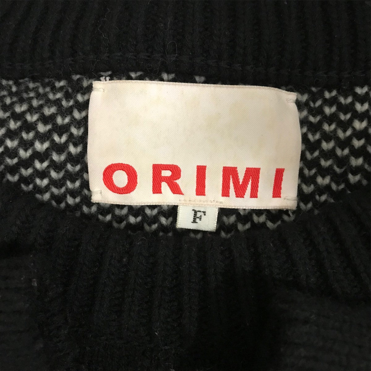 ORIMI(オリミ) BONES HEAVY SWEATER厚手ニットA21502 A21502
