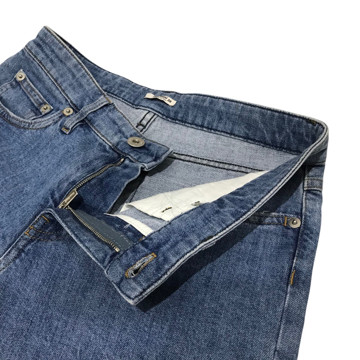 MIU MIU(ミュウミュウ) デニムパンツGWP256 GWP256 インディゴ サイズ  