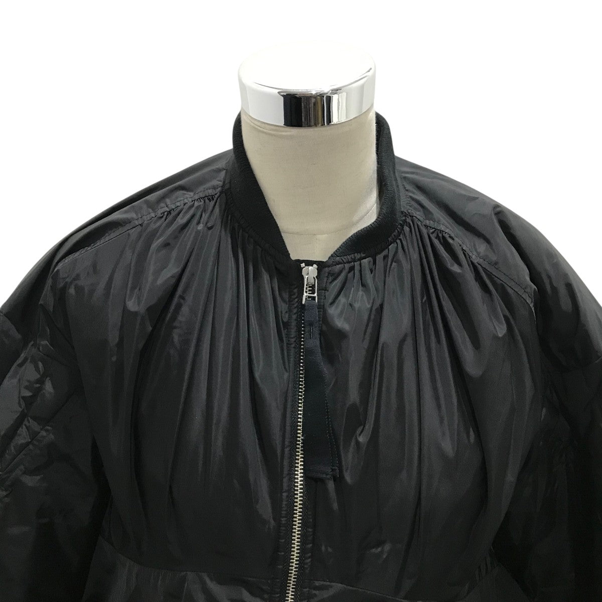 ENFOLD / 23AW/FLARED BLOUSON/38/ナイロン/BLK/300GA230-2590 ENFOLD(エンフォルド) 23AWFLARED BLOUSONダウンジャケット300GA230