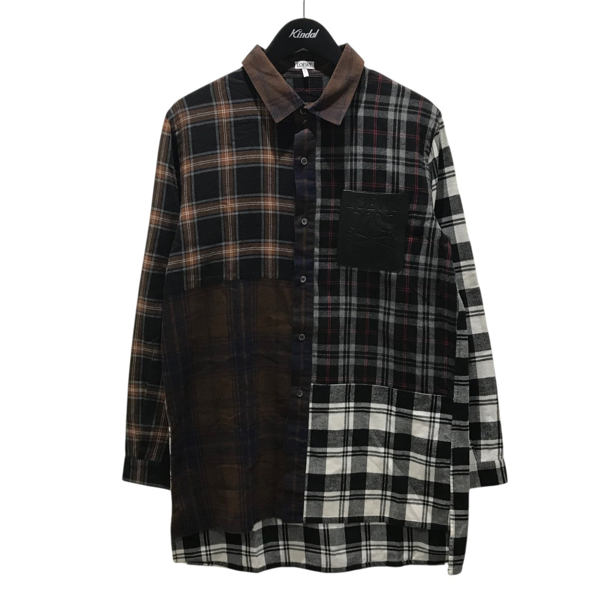 LOEWE(ロエベ) チェックシャツH526337XA2 H526337XA2 ブラウン