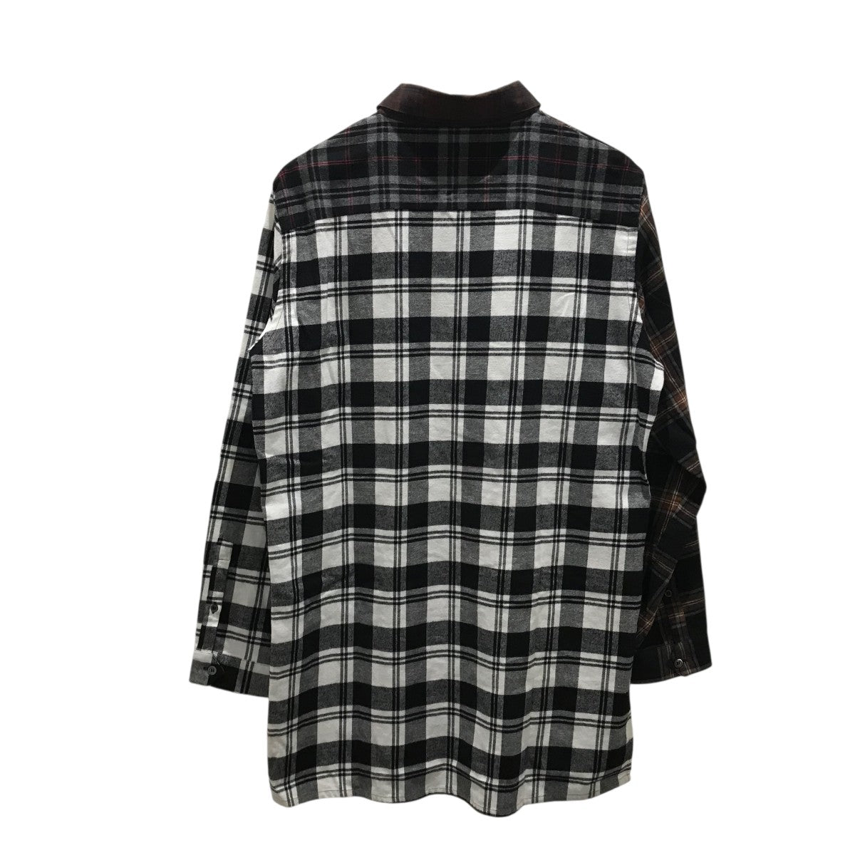 LOEWE ロエベ アナグラム チェックシャツ ロエベ アナグラム コットン チェックシャツ 37 メンズ マルチ