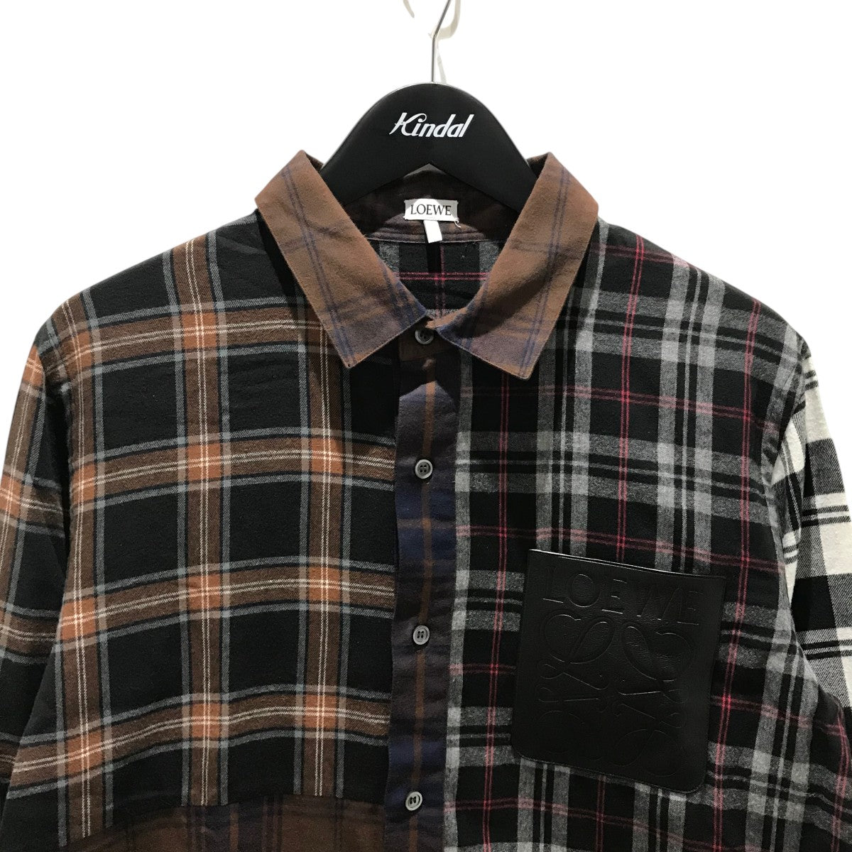 LOEWE(ロエベ) チェックシャツH526337XA2 H526337XA2 ブラウン