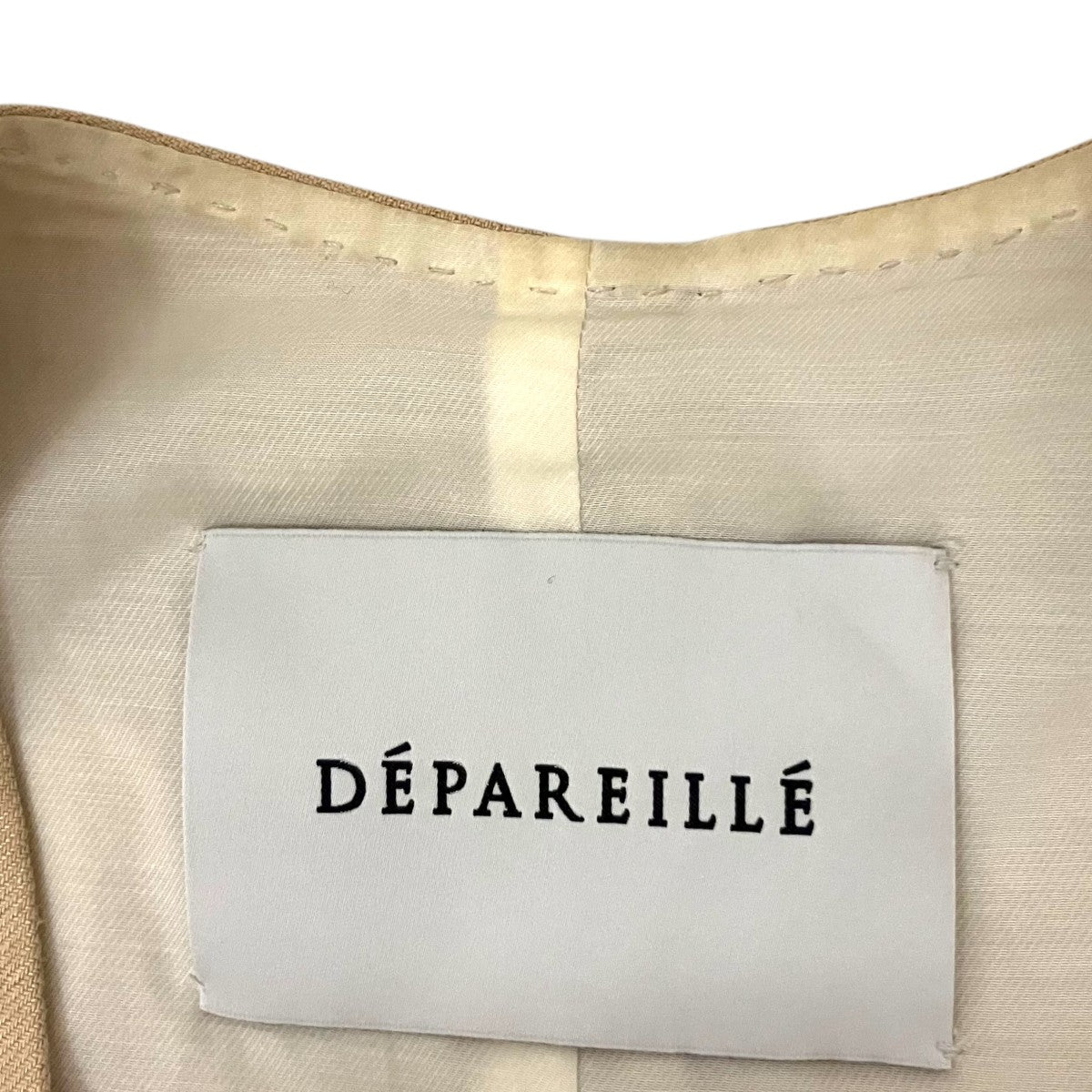 DEPAREILLE ダブルブレストジレB1131AFV100 古着・中古-7枚目のアイテム画像