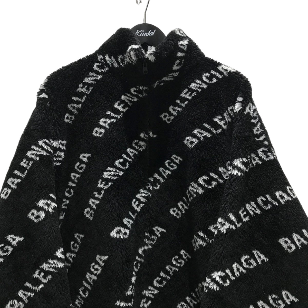 BALENCIAGA バレンシアガ　ジャケット　コート　オーバーロゴ　アウター BALENCIAGA(バレンシアガ) ロゴ フリース ボア ジャケット595049