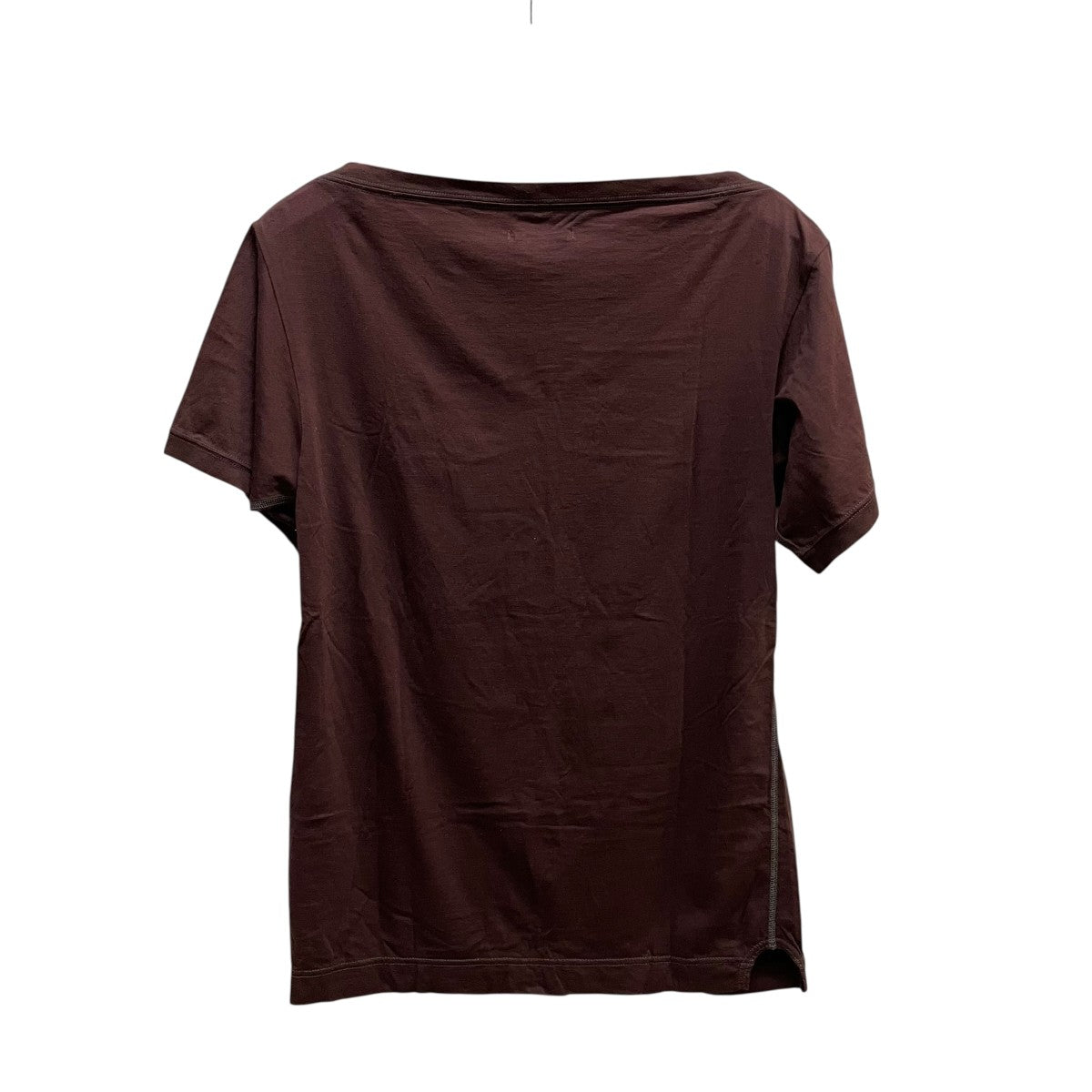 aaa　FUMIKA UCHIDA ダブルネック　Tシャツ FUMIKA_UCHIDA/TRIMMED DOUBLE-NECK TEE(OFFWHITE/BROWN)