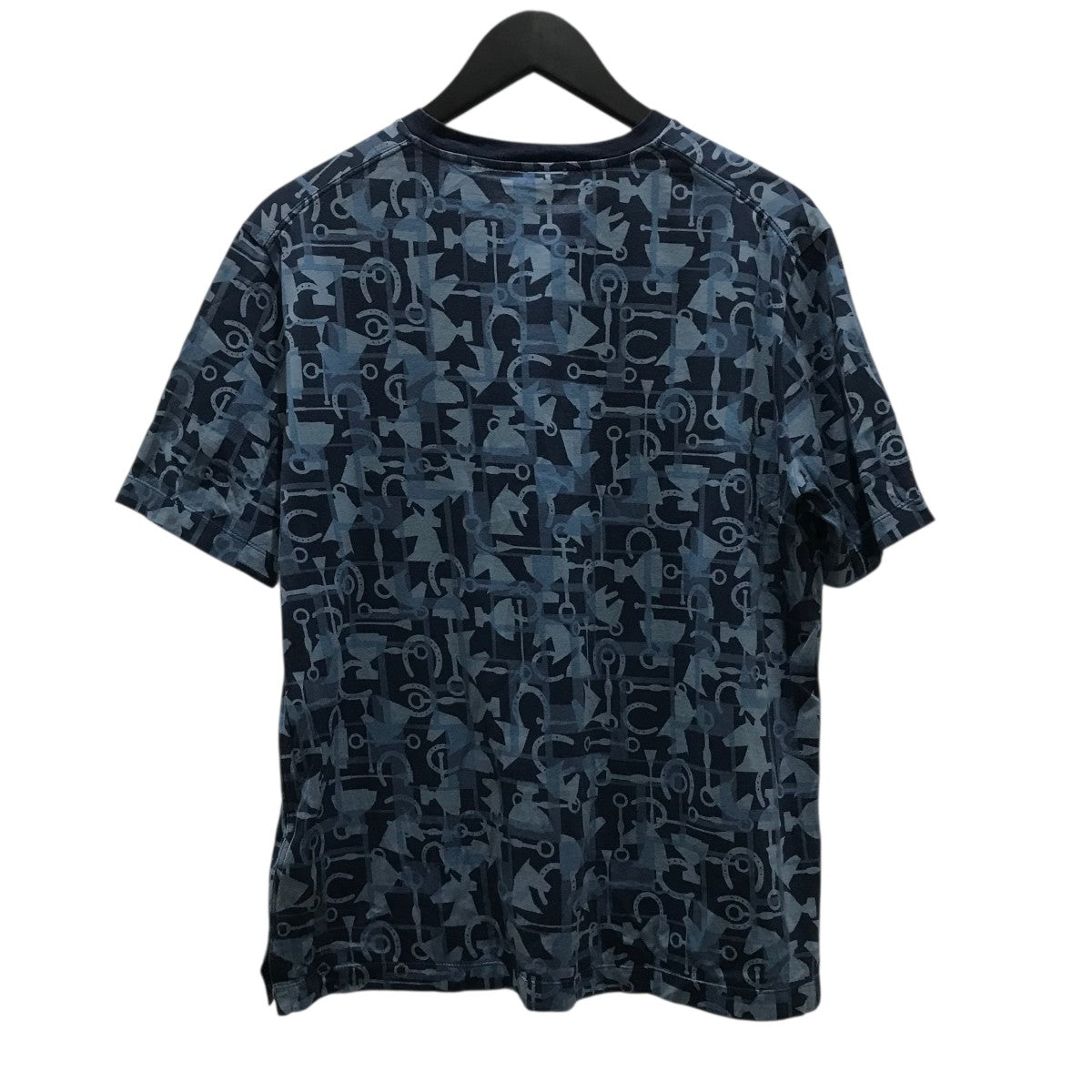 HERMES(エルメス) 総柄Tシャツ02-5774 02-5774 ネイビー サイズ M
