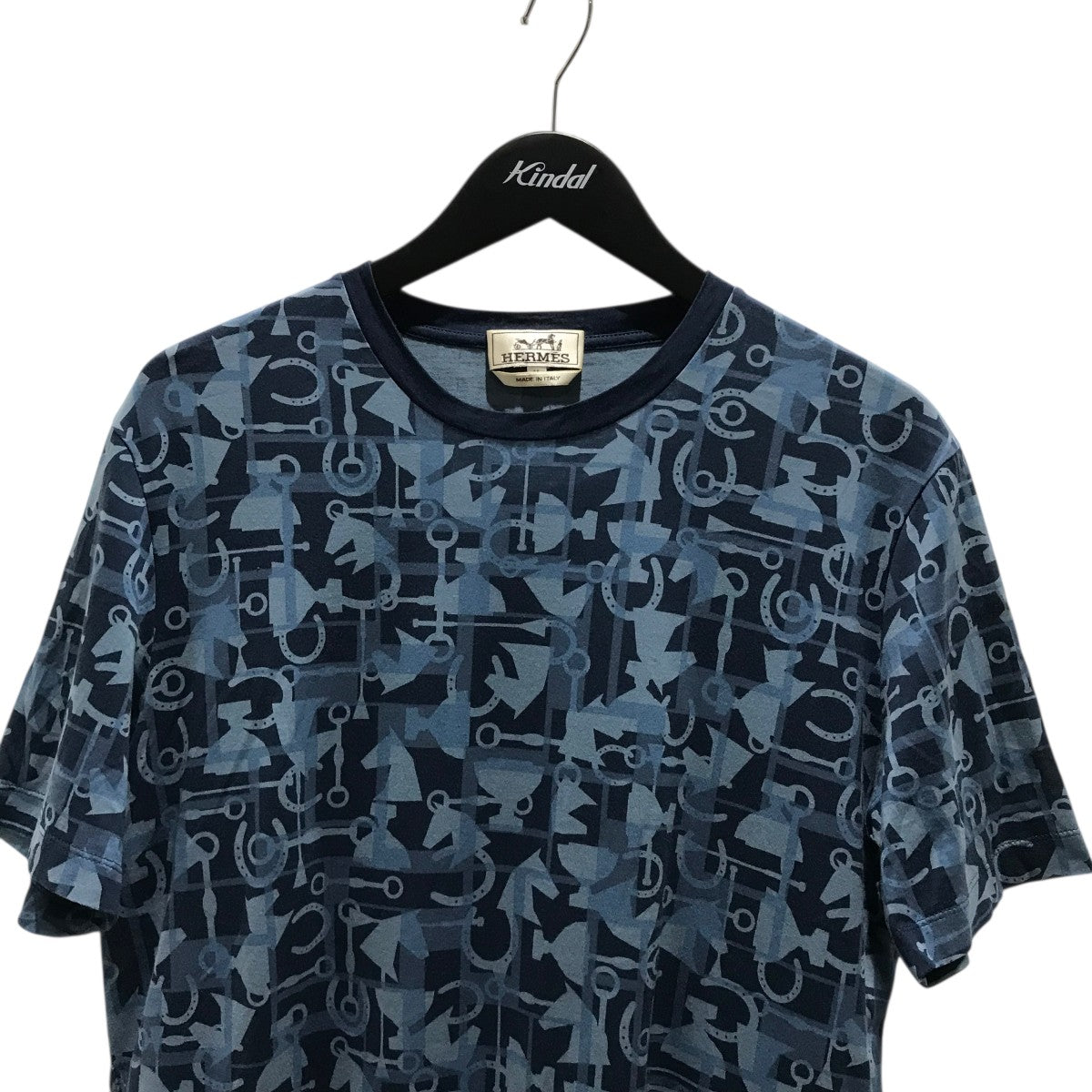 極美品✨HERMES エルメス 21SS 帝王学 半袖 Tシャツ ネイビー 34 極美品✨HERMES エルメス 21SS 帝王学 半袖 Tシャツ ネイビー 34