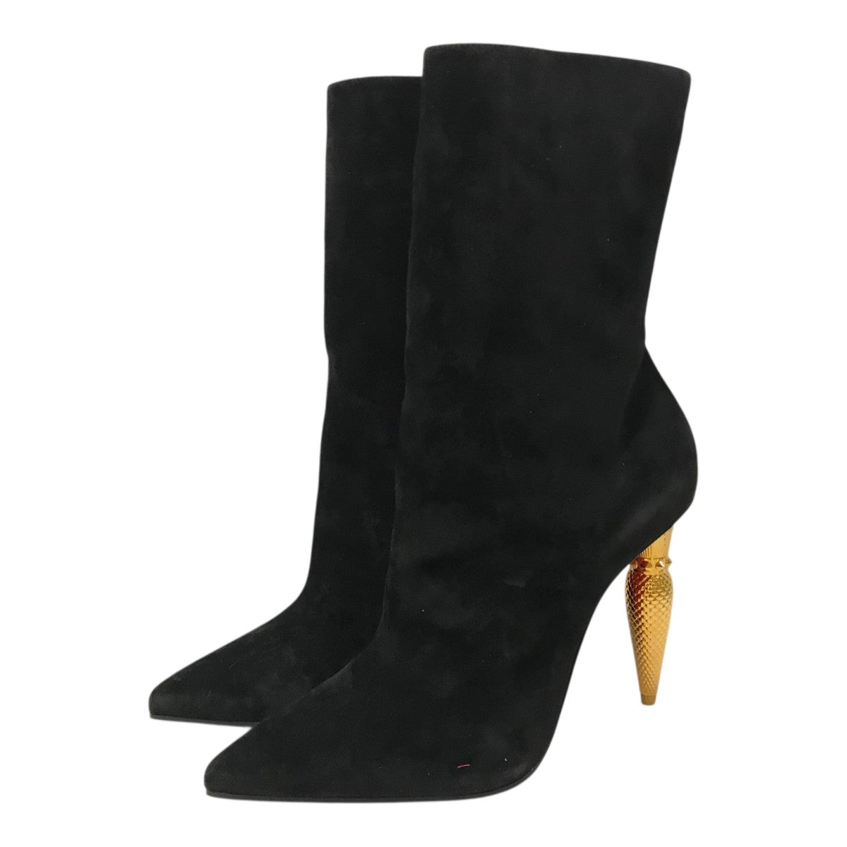クリスチャンルブタン ロングブーツ 38.5/25.5㎝ ヒール10㎝ 30万円 Christian Louboutin(クリスチャンルブタン) リップヒールブーツ