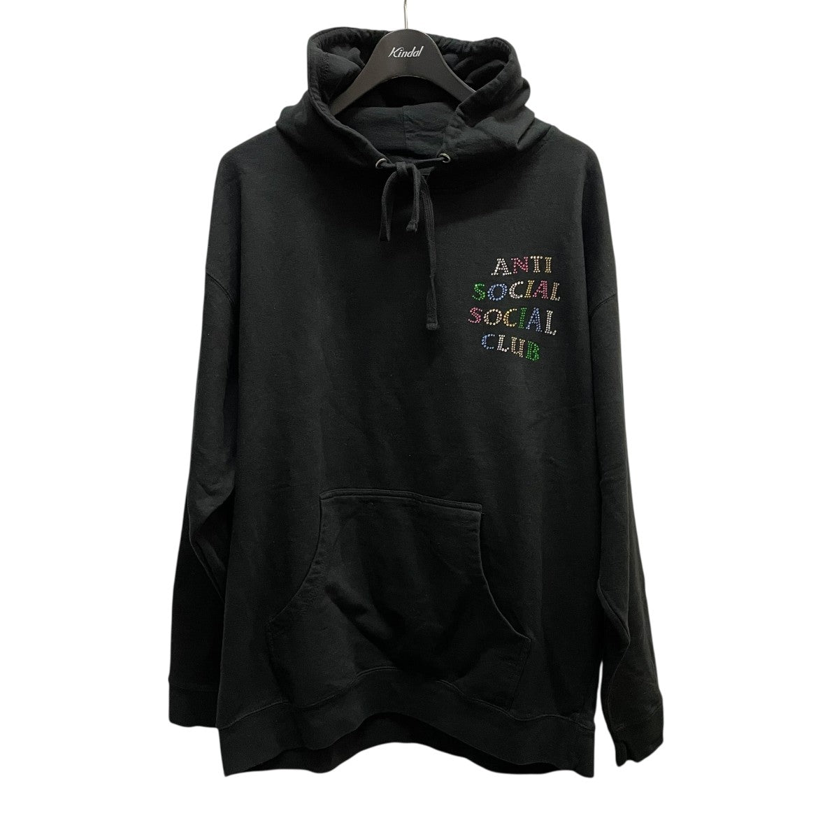 SAPEUR と ANTI SOCIAL CLUB パーカー 黒　L SAPEur×ANTI SOCIAL SOCIAL CLUB プルオーバーパーカーA0022-306