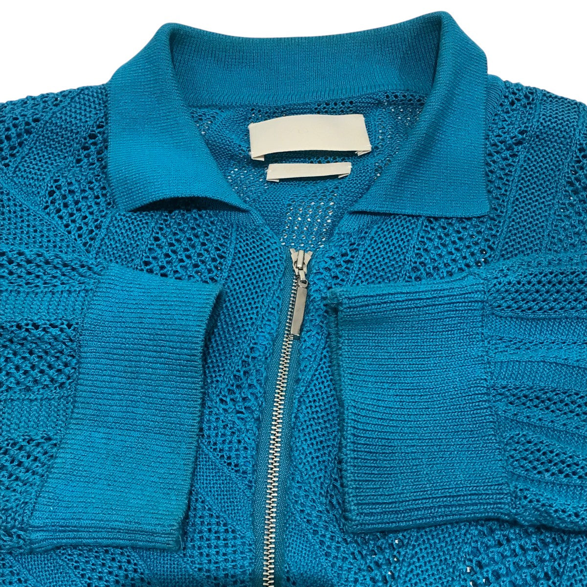 YOKE(ヨーク) 【24SSCOTTON MESH STRIPE ZIP-UP CARDIGAN】ジップ