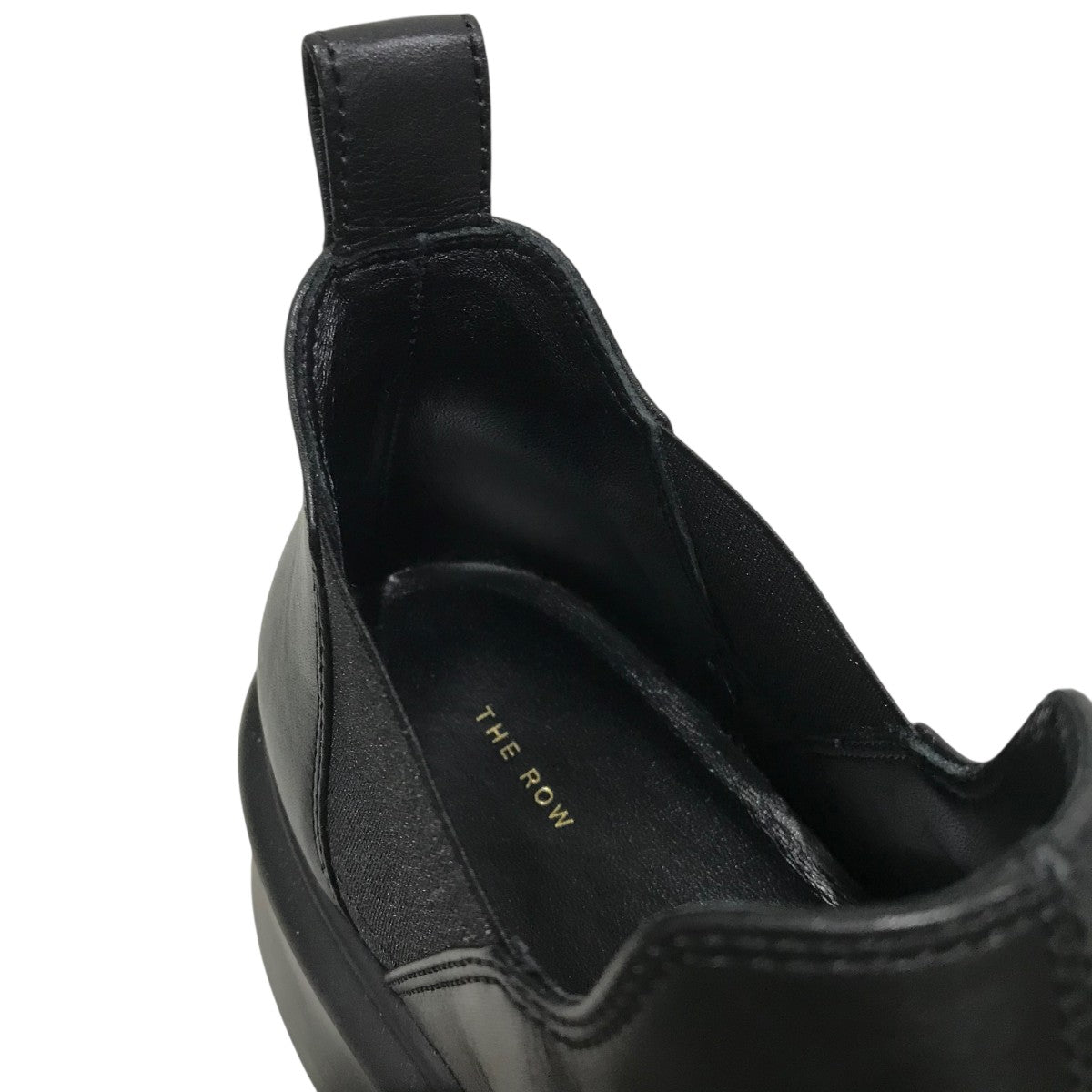 THE ROW(ザロウ) 【ROBIN】レザーサイドゴアシューズ ブラック サイズ