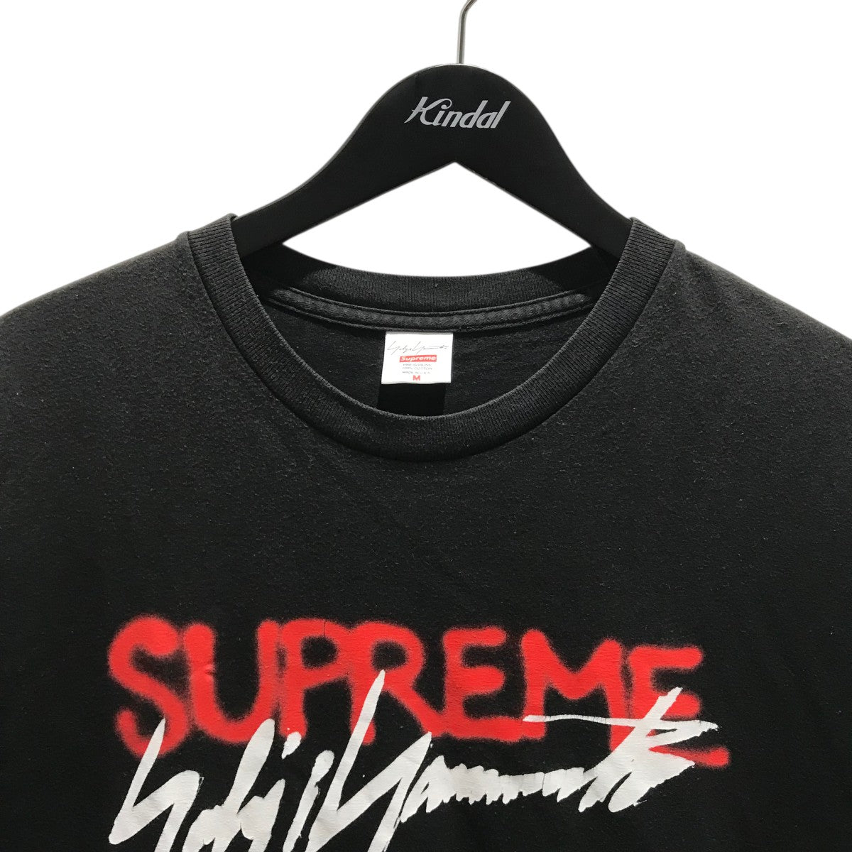 Supreme×YOHJI YAMAMOTO プリントTシャツ ブラック サイズ M